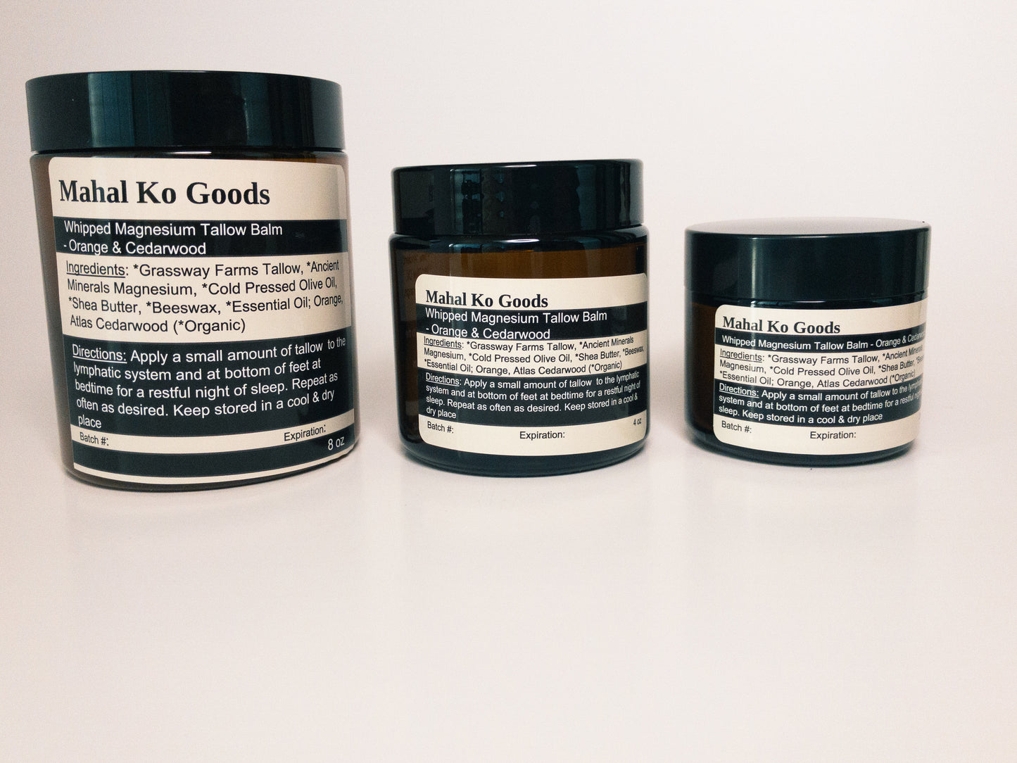 Whipped Magnesium Tallow Balm